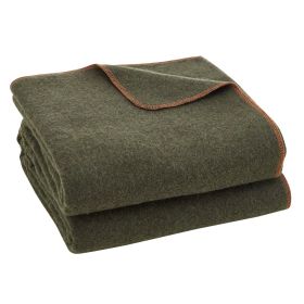 blaVEVOR Wool Camping Blanket, Large Warm Stadium Blanket, Waterproof & Windproof, Flame Retardant, Great for Outdoors, Picnics, Hiking, Sports Even