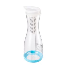 VEVOR Water Filter Pitcher, 6 Cup Glass Water Filter Dispenser, Fast & Compact Fridge-friendly Water Filtration System, No BPA